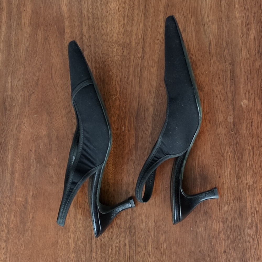 Black Strappy Heels - Picture 2 of 3